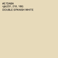 #E7DABA - Double Spanish White Color Image